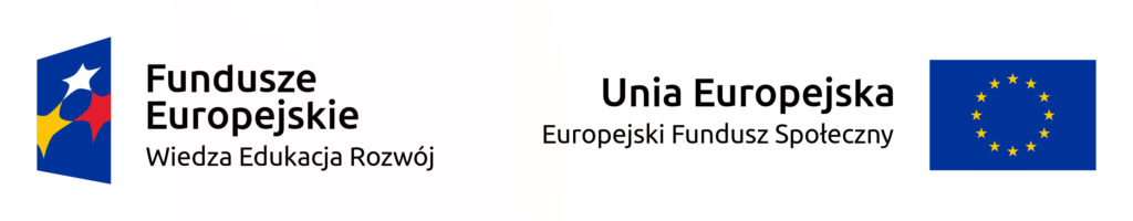 Logo Monitoringu wdrażania Konwencji o prawach osób z niepełnosprawnościami, razem z logami Funduszu Europejskiej - Wiedza Edukacja Rozwój i Unii Europejskiej - Europejski Fundusz Społeczny