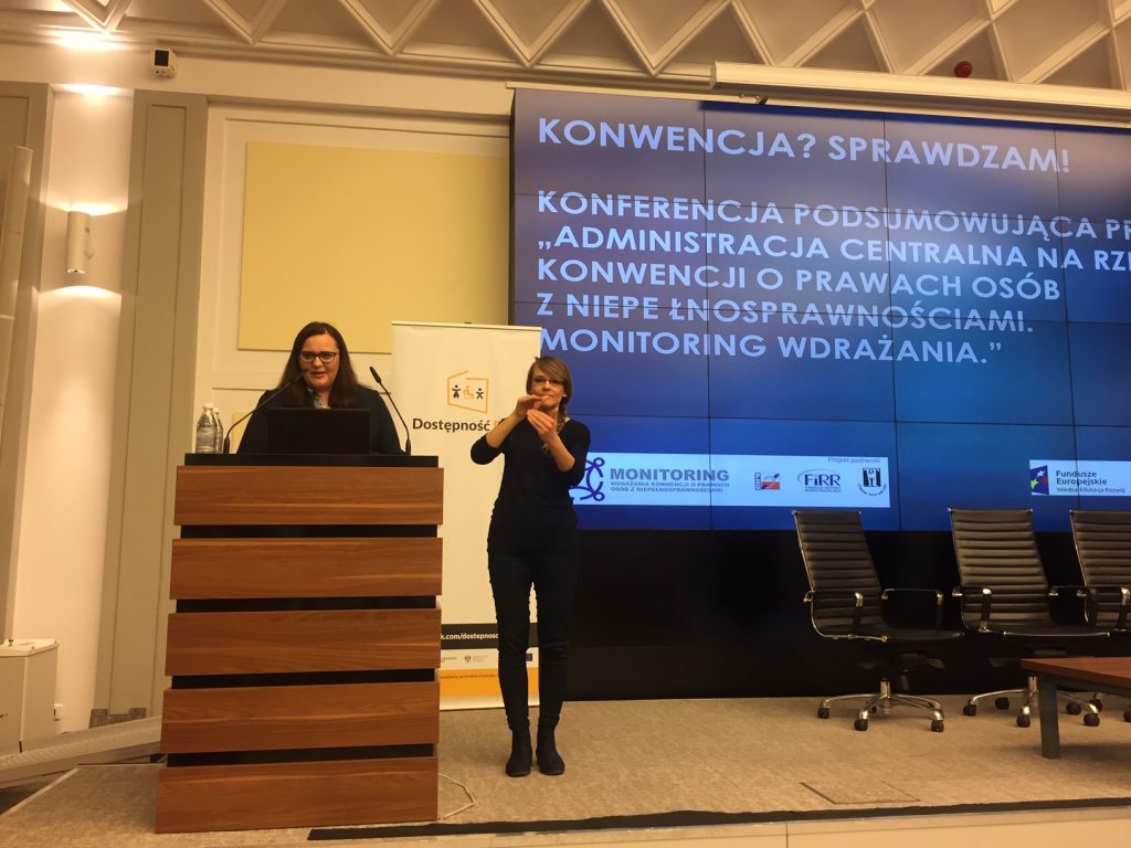 Pani Minister Małgorzata Jarosińska-Jedynak MIiR_konferencja_Konwencja.gov.pl Monitoring wdrażania
